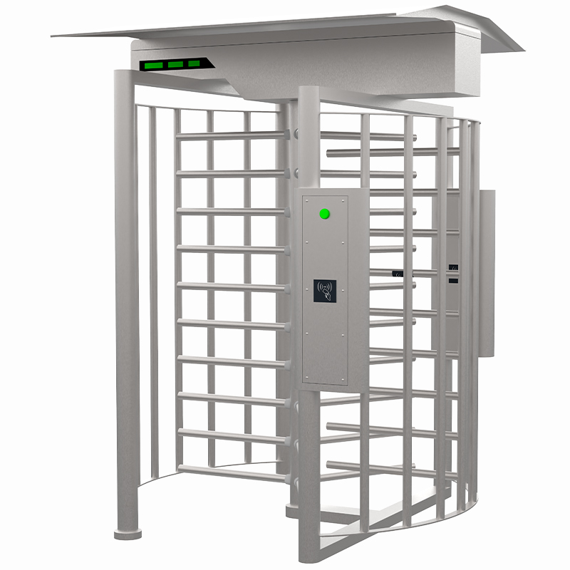 Seamless Assembly Full Height Turnstile Gate Logistics warehouse full height turnstile separating staff channel and cargo passage