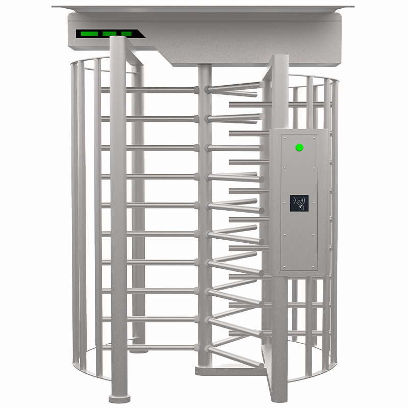High Durability Full Height Turnstile Gate Gym venue full height turnstile controlling member access with card identification
