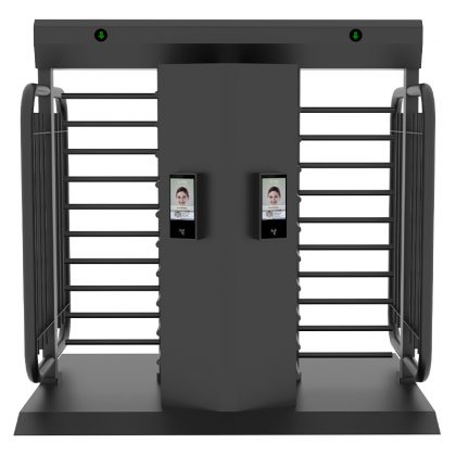 Powder coated full height turnstile security gate