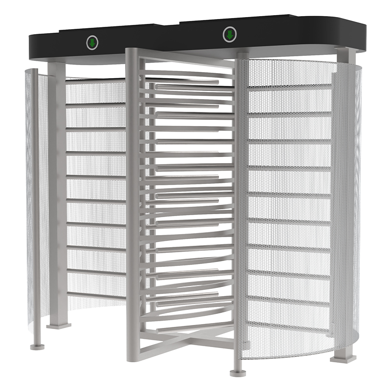 Steel turnstile gate full height stainless steel security pedestrian barrier 304 steel turnstile gate for stadium crowd control and visitor management