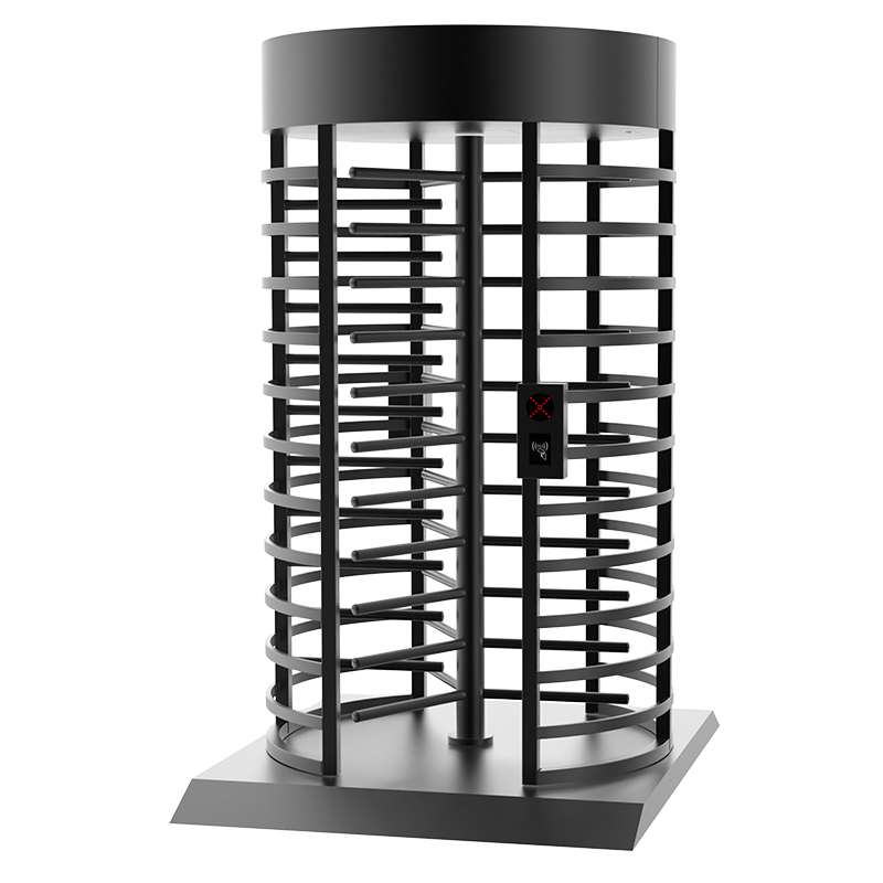 Logistics Park Full Height Turnstile Gate revolving door-1 Powder coated anti-corrosion full height turnstile suitable humid coastal outdoor locations