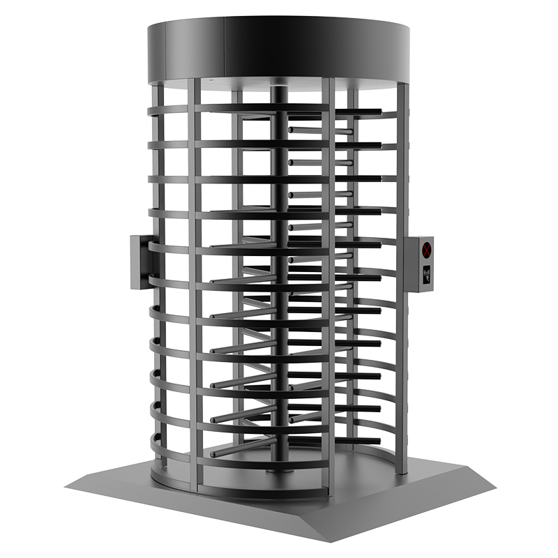 Gym Member Access Full Height Turnstile Heavy mechanical full height turnstile resisting violent pushing and climbing behaviors