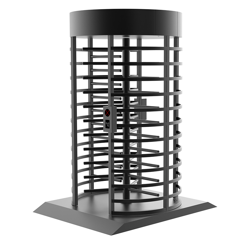 Gym Member Access Full Height Turnstile revolving door Anti-tailgating sensor equipped full height turnstile detecting following pedestrian effectively