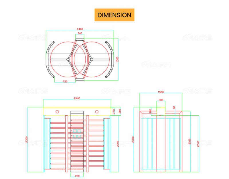 Construction Turnstiles | Full Height Turnstile Gate
