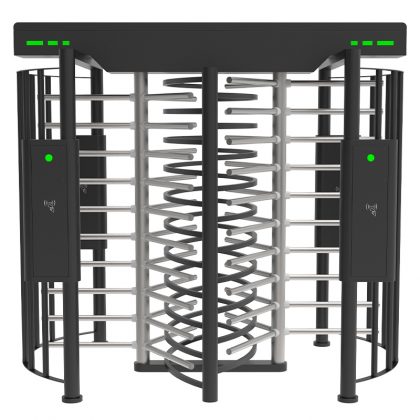 Full length turnstile anti-climb security revolving gate for stadium