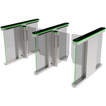 glass turnstile gate