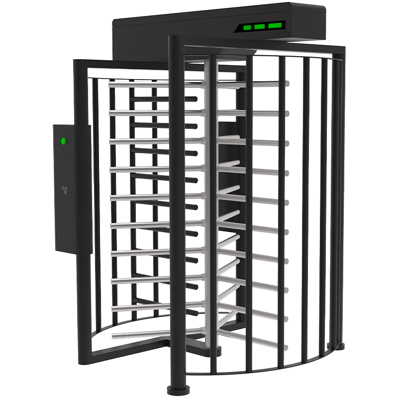 pt series full height turnstile PT400-2 Automatic 3 arm full height turnstile with RFID card reader, outdoor waterproof security entrance barrier