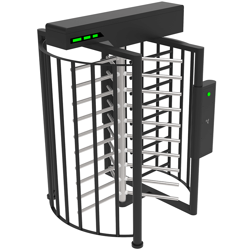 pt series full height turnstile PT400-4 Automatic 3 arm full height turnstile with RFID card reader, outdoor waterproof security entrance barrier