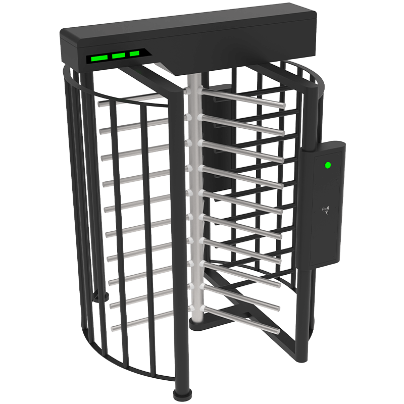 pt series full height turnstile PT400-5 Automatic 3 arm full height turnstile with RFID card reader, outdoor waterproof security entrance barrier