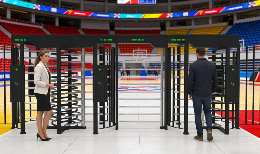 Full Height Turnstile for Stadium and Arena Crowd Control