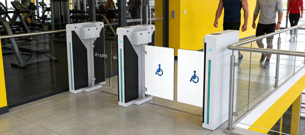 Heavy‑duty swing turnstile gate for high‑traffic public site pedestrian access management