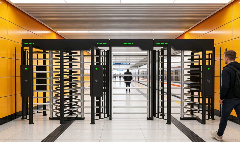 Dual rotor full height turnstile for high volume pedestrian traffic at transit stations, Full height turnstile specifications