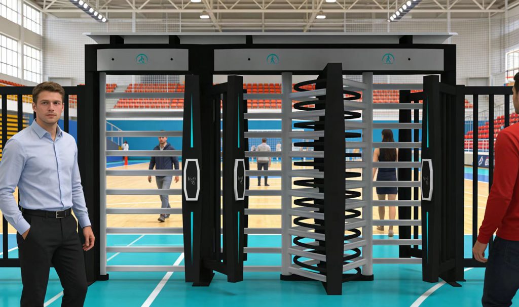 Outdoor Weatherproof Full Height Turnstile for Industrial Use