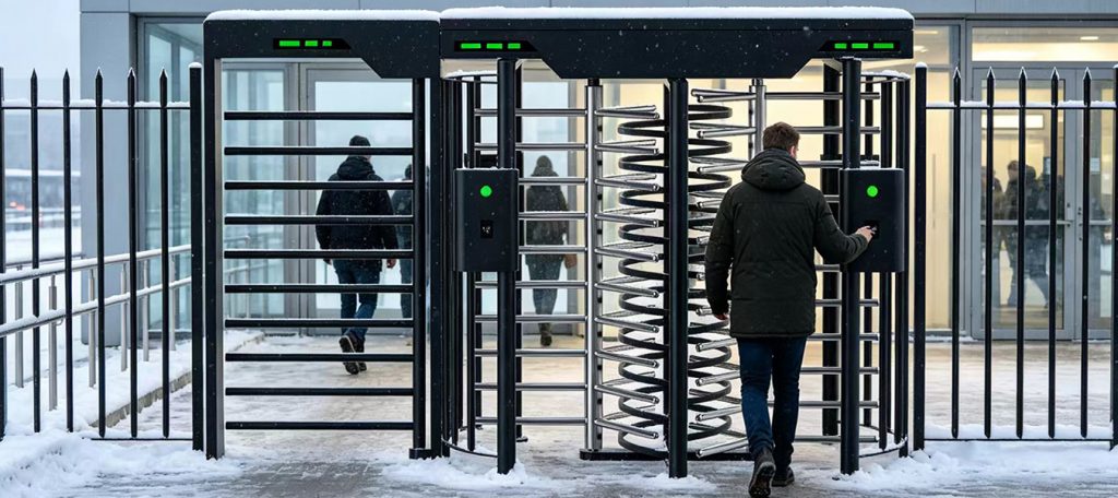 Weatherproof Outdoor Turnstile Security Gate