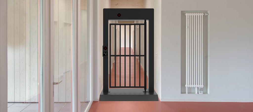 Mobile portable turnstile security gate, no‑drill installation for short‑term access control projects