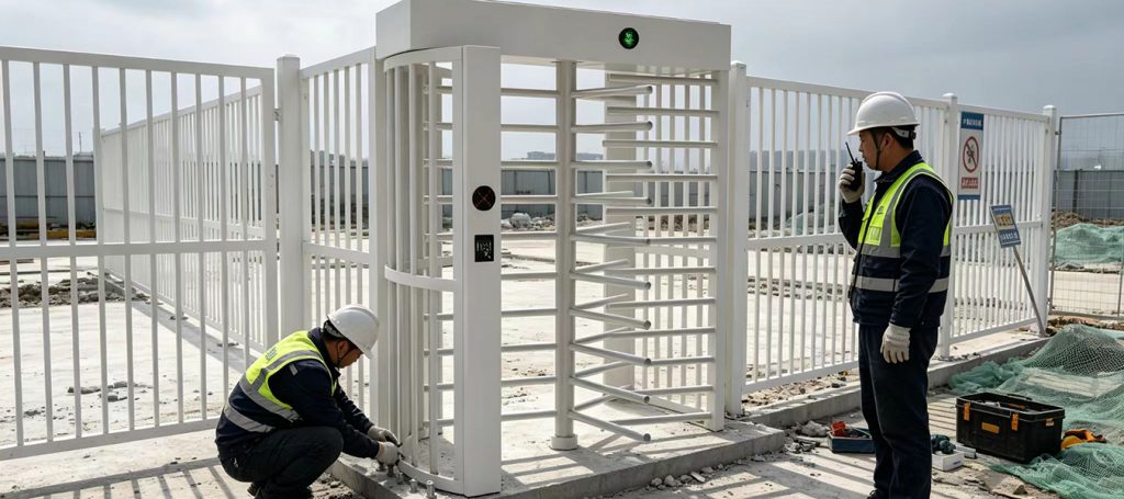 Outdoor Turnstile for Residential Community Entrance