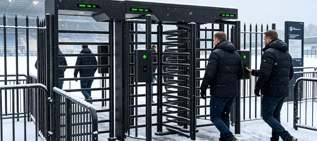 Biometric Reader Outdoor Turnstile Barrier Gate