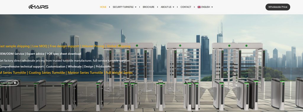 OEM ODM custom turnstile solutions, reliable turnstile supplier in Singapore for building security projects