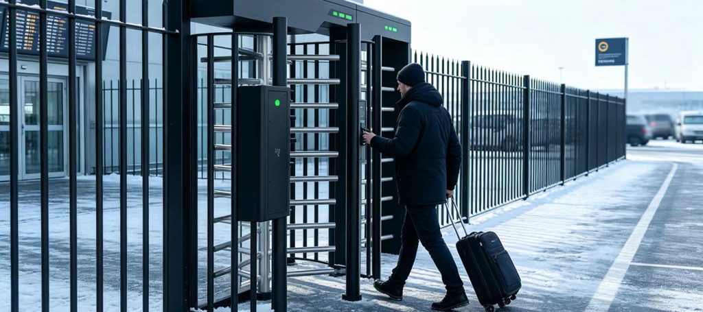 Rainproof Outdoor Swing Turnstile for Commercial Use