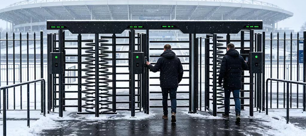 Outdoor Turnstile Gate for Stadium Entrance Security