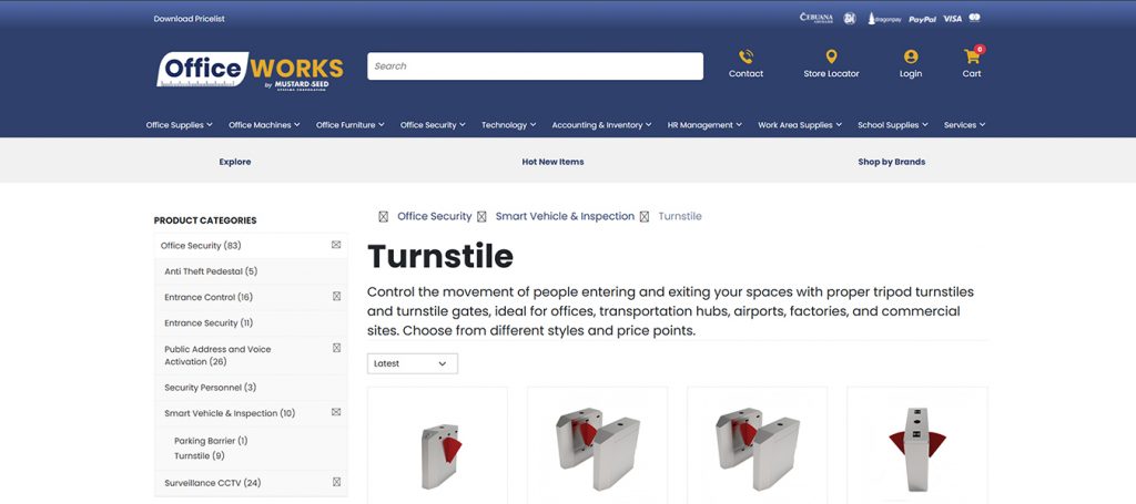 speed gate turnstile access control system philippines supplier