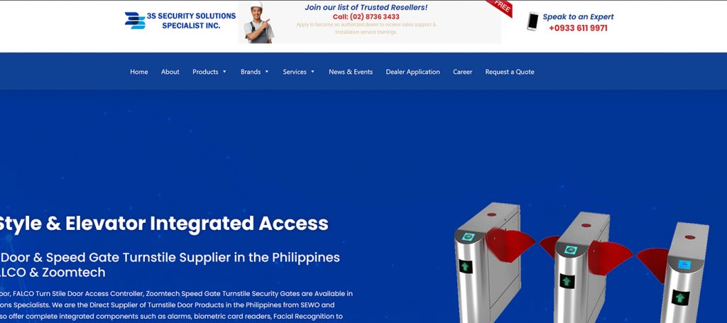 swing barrier turnstile supplied by philippines turnstile vendor