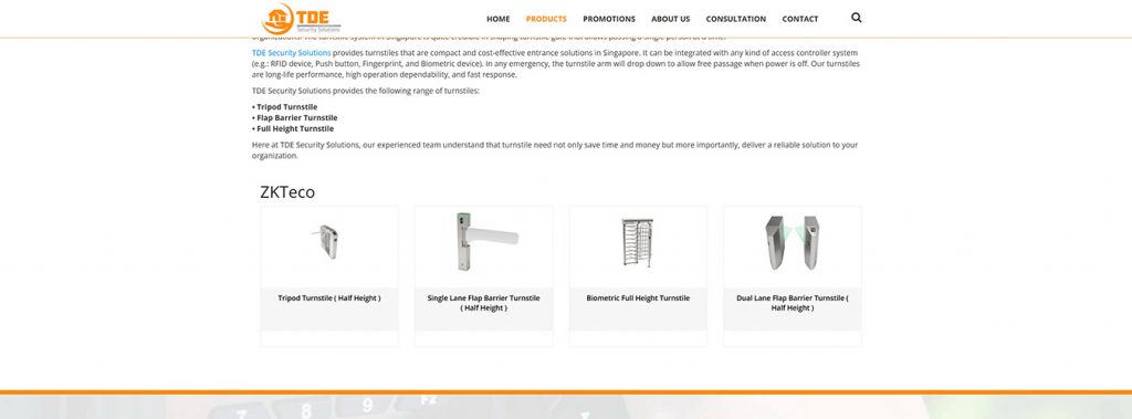 Tripod turnstile with face RFID QR reader supplied by professional turnstile supplier in Singapore
