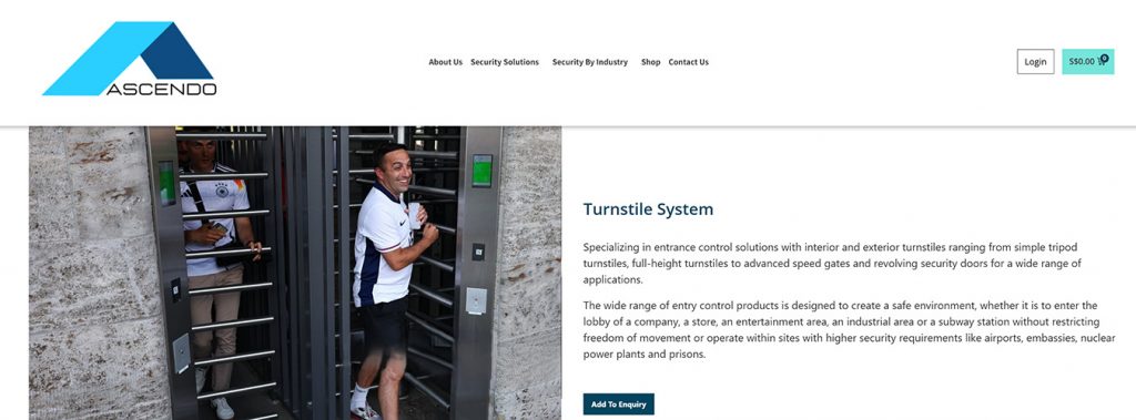 Modern speed gate turnstile offered by turnstile supplier in Singapore for high‑end office lobby security