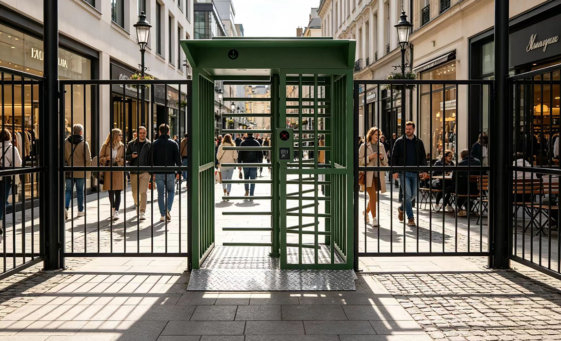 stainless steel turnstile